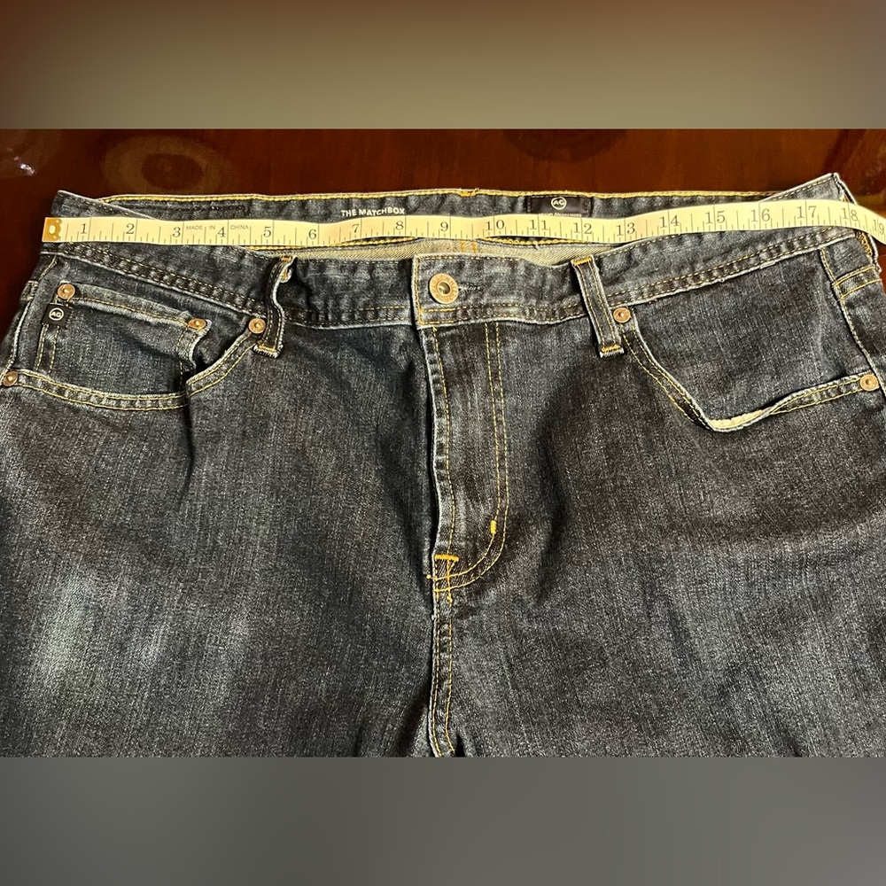 Men’s blue jeans slim straight Adriano Goldschmied pants denim Size 38X32 - Picture 10 of 12